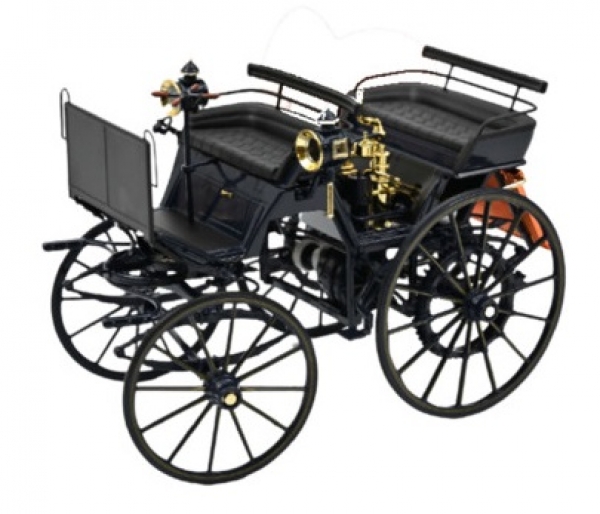 183700 Daimler Motorkutsche 1886 Dark Blue 1:18